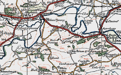 Old map of Tre-derwen in 1921