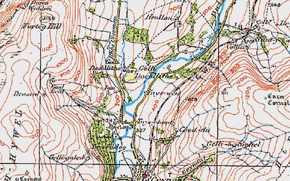 Old map of Tre-Forgan in 1923