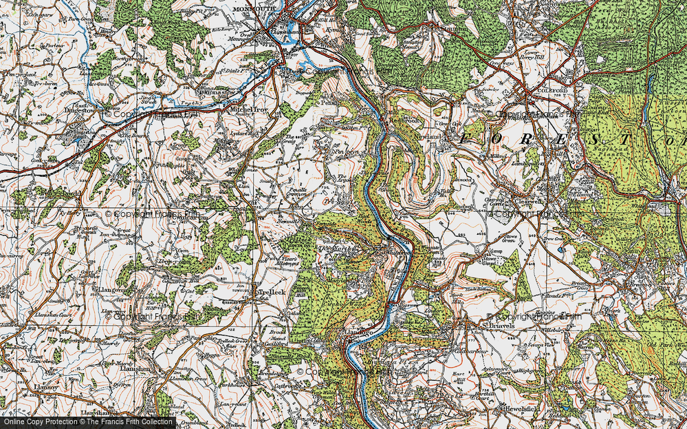 Old Map of Tre-gagle, 1919 in 1919