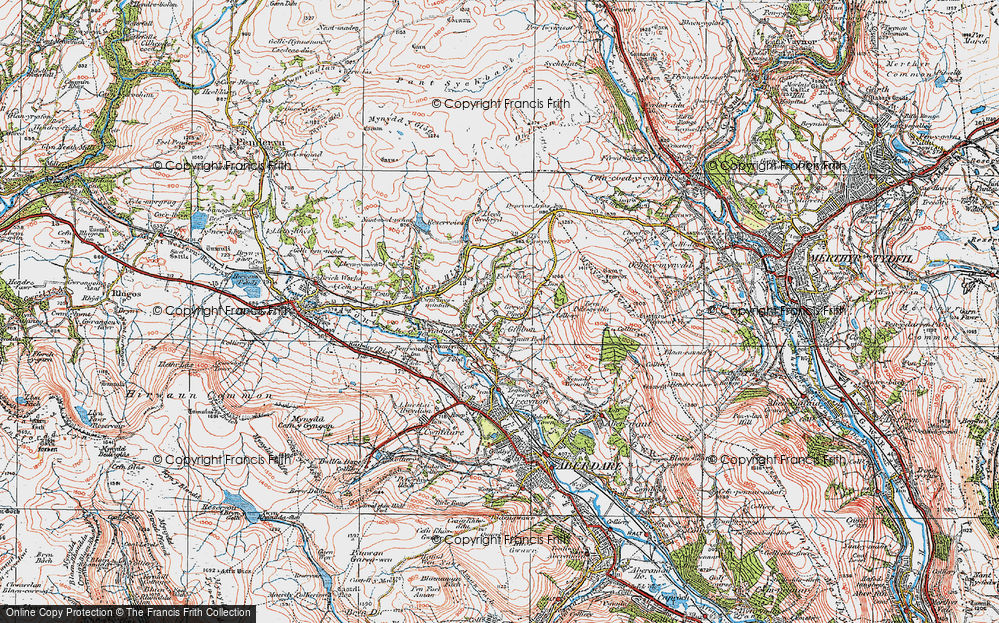 Old Map of Tre-Gibbon, 1923 in 1923