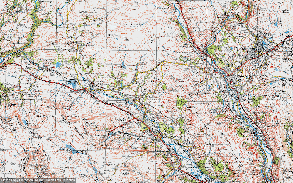Old Map of Tre-Ifor, 1923 in 1923