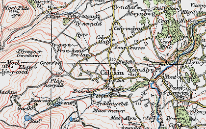 Old map of Tre-lan in 1924
