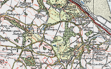 Old map of Tre-Mostyn in 1924