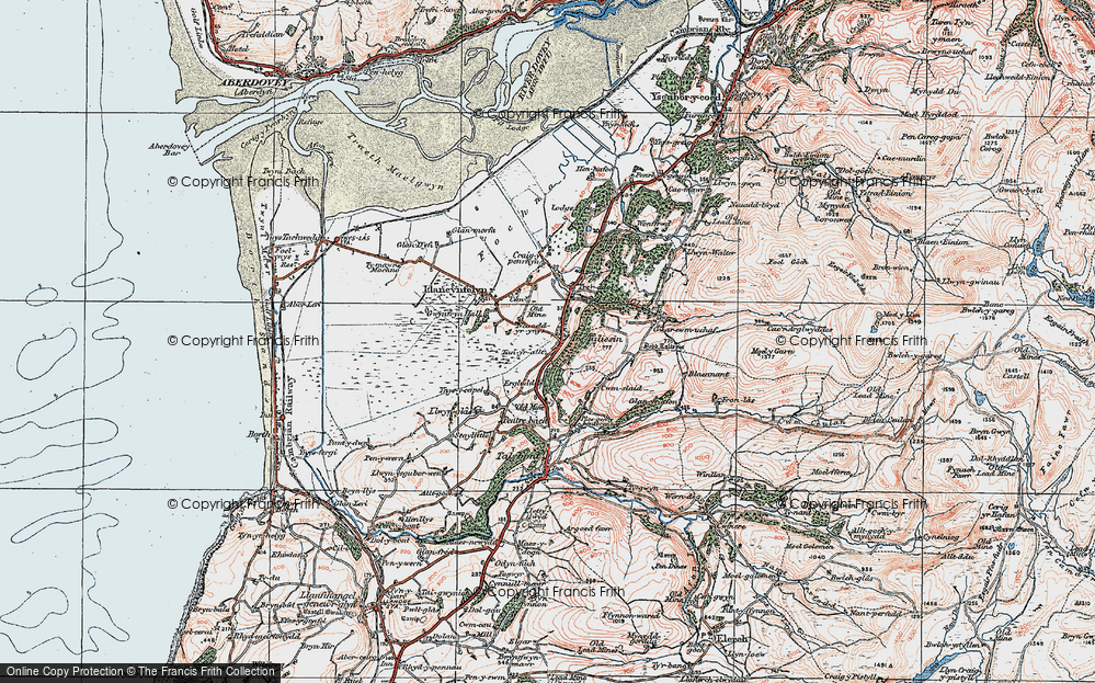 Old Map of Tre Taliesin, 1922 in 1922