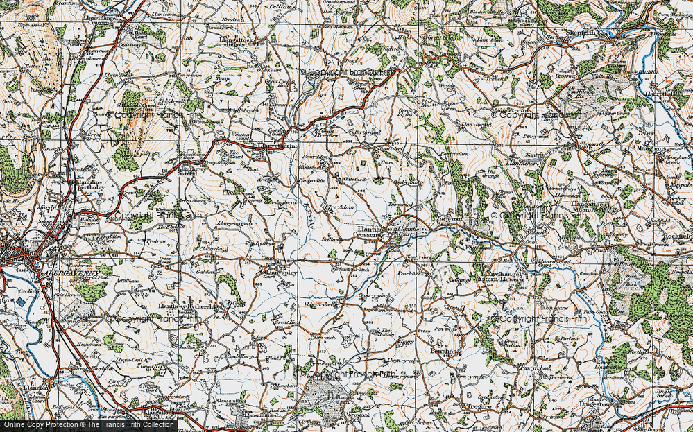 Old Map of Treadam, 1919 in 1919