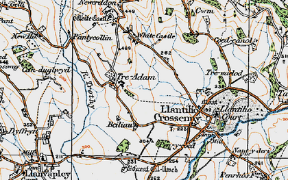 Old map of Treadam in 1919