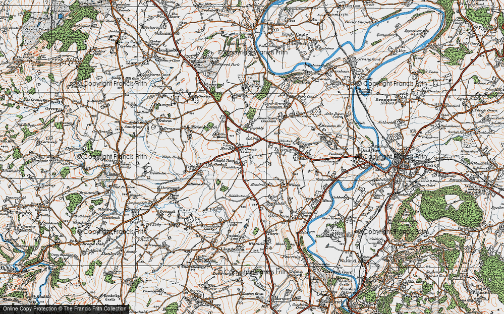Old Map of Treaddow, 1919 in 1919