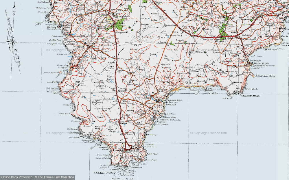 Old Map of Treal, 1919 in 1919