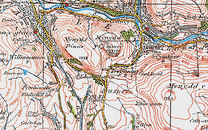 Old map of Trebanog in 1922