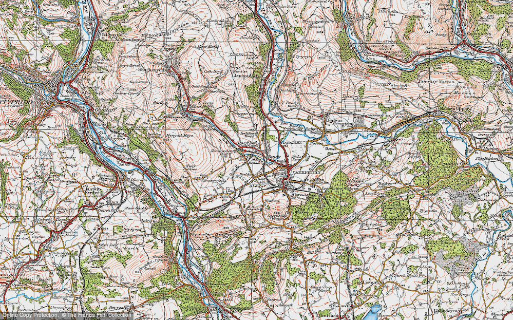 Old Map of Trecenydd, 1919 in 1919