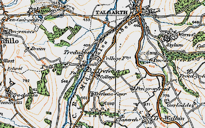 Trefecca 1919 Pop851943 Index Map 