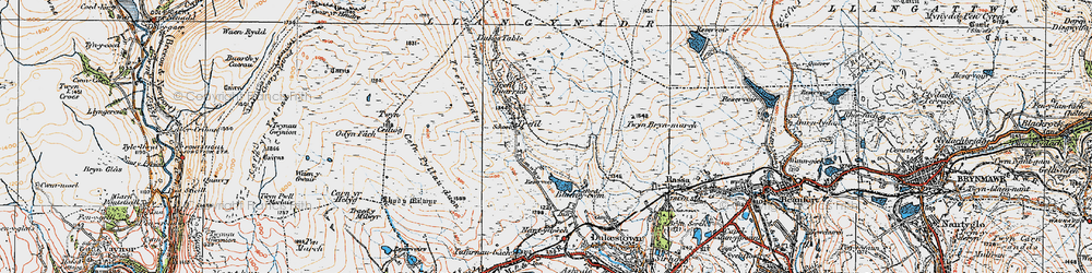 Old map of Trefil in 1919