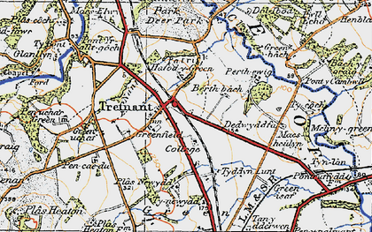 Old map of Berth Bach in 1922