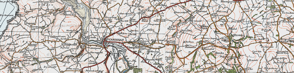 Old map of Pen-Lan in 1923