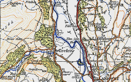 Old map of Coed yr Allt in 1922
