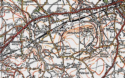 Old map of Tregajorran in 1919
