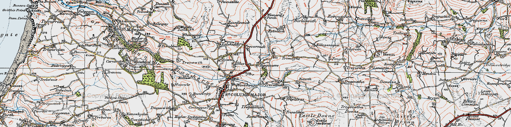 Old map of Tregamere in 1919