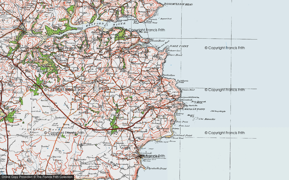 Old Map of Tregarne, 1919 in 1919