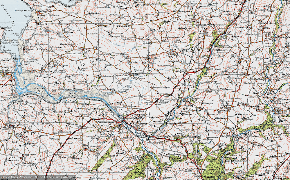 Old Map of Tregorden, 1919 in 1919