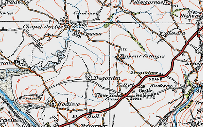 Old map of Tregorden in 1919