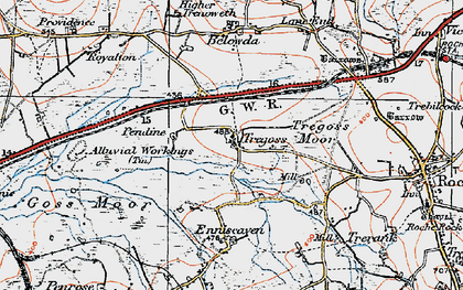 Old map of Tregoss in 1919