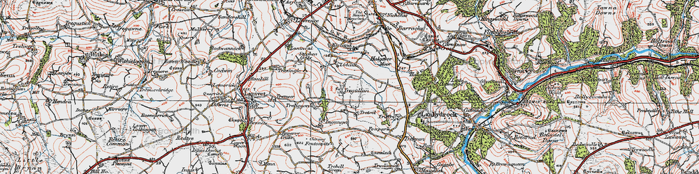 Old map of Kirland in 1919