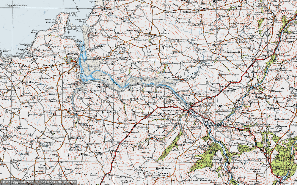 Old Map of Tregunna, 1919 in 1919