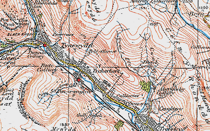 Old map of Treherbert in 1923