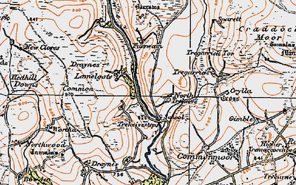 Old map of Trekeivesteps in 1919