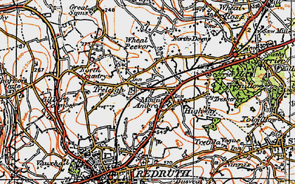 Old map of Treleigh in 1919