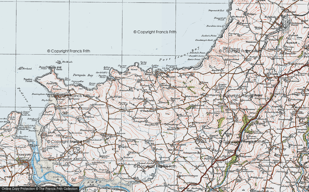 Old Map of Trelights, 1919 in 1919
