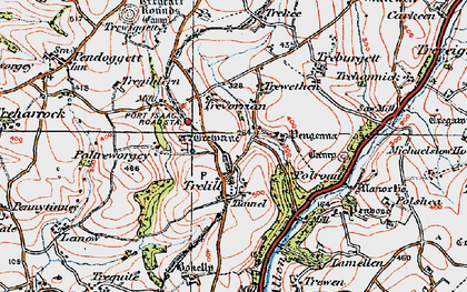 Old map of Bokelly in 1919