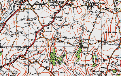 Old map of Bufton in 1919