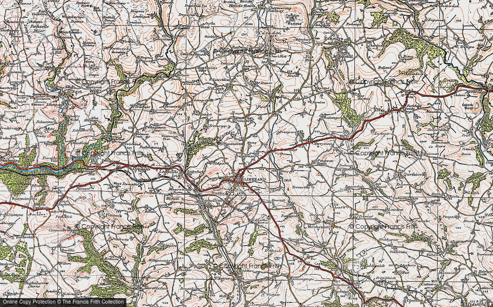 Old Map of Trembraze, 1919 in 1919