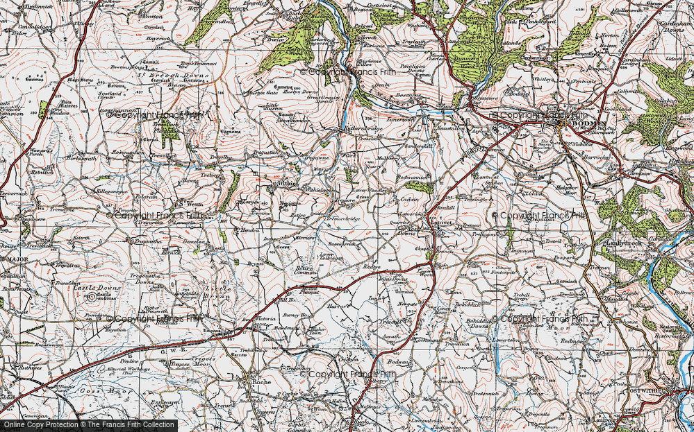 Old Map of Tremore, 1919 in 1919