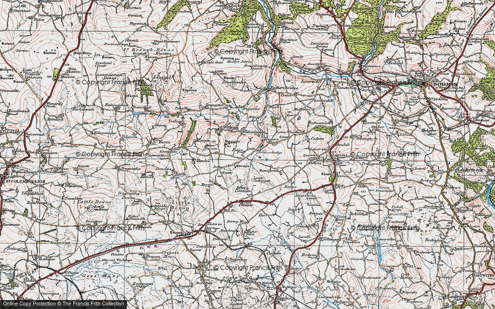 Old Map of Tremorebridge, 1919 in 1919