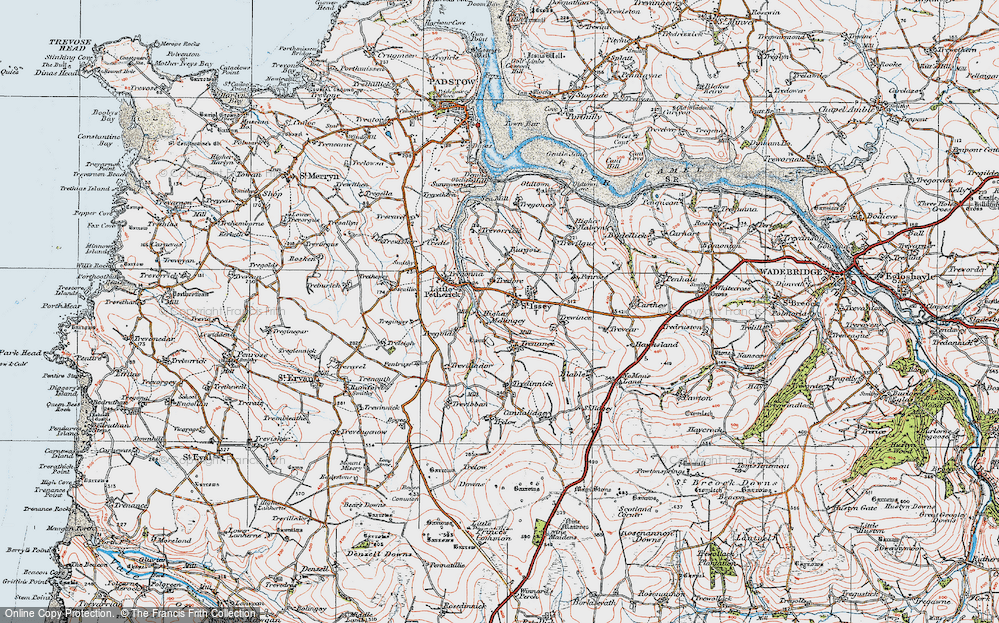 Old Map of Trenance, 1919 in 1919