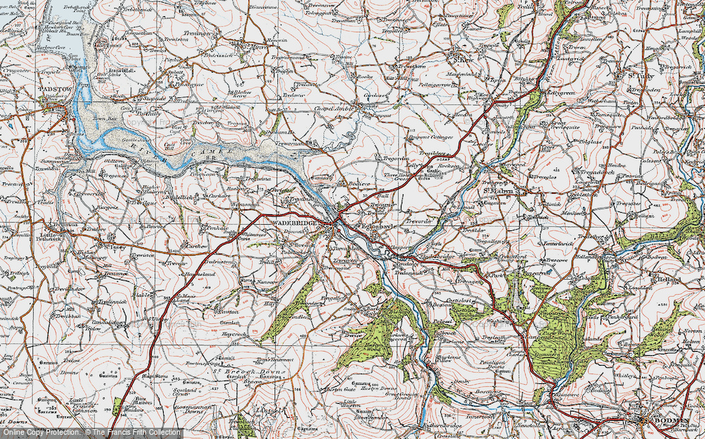 Old Map of Trenant, 1919 in 1919