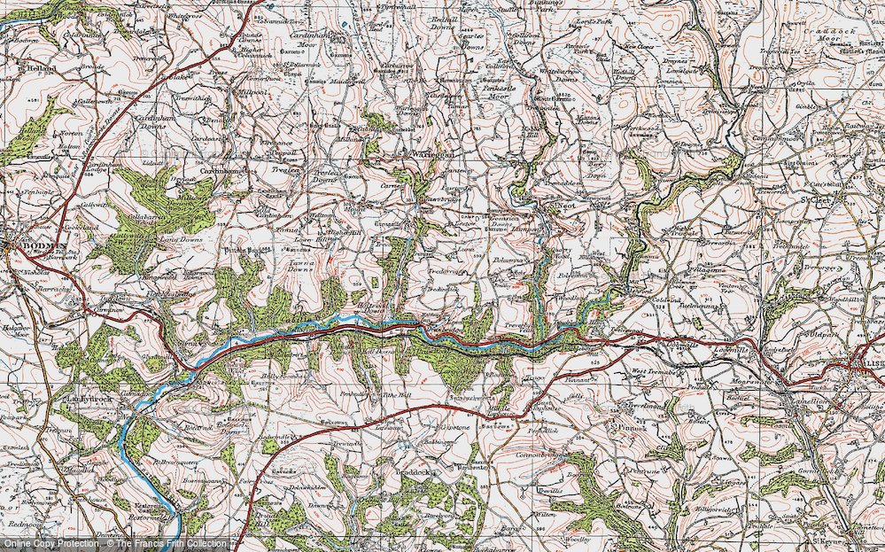 Old Map of Trenay, 1919 in 1919