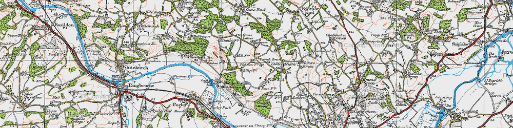 Old map of Trench Green in 1919