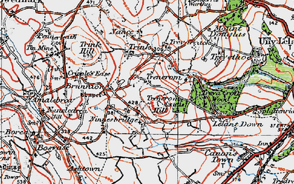 Old map of Trencrom in 1919