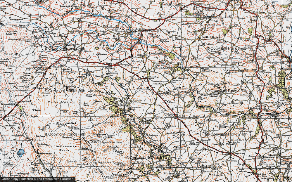 Old Map of Trenhorne, 1919 in 1919