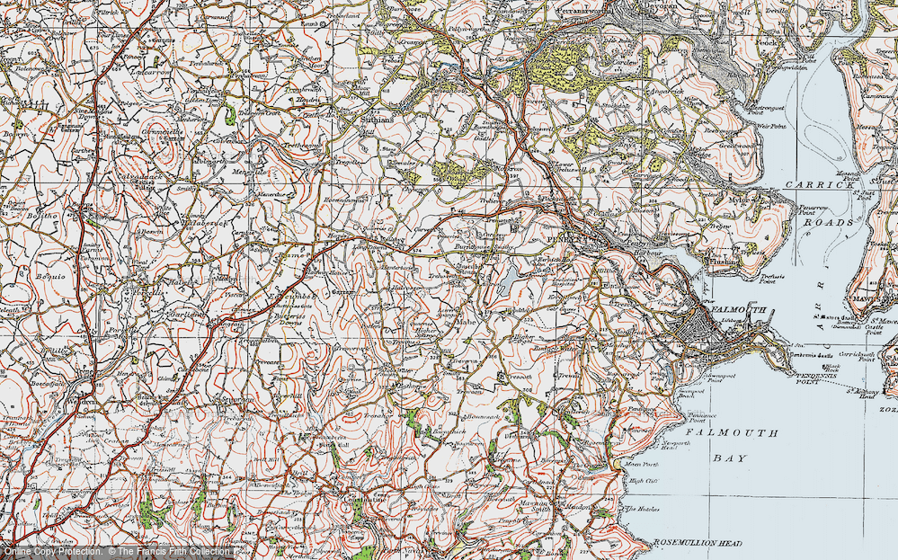 Old Map of Trenoweth, 1919 in 1919