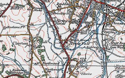 Old map of Trent Vale in 1921