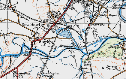 Old map of Trentlock in 1921
