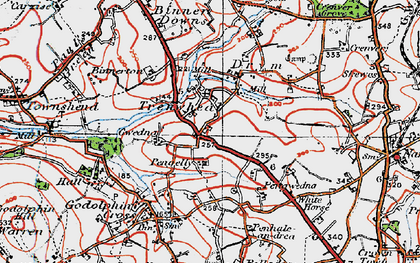 Old map of Trenwheal in 1919