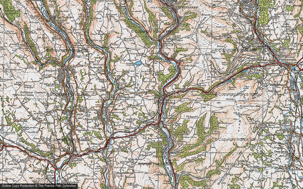 Old Map of Treowen, 1919 in 1919