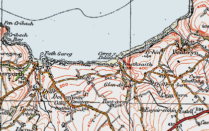Old map of Tresaith in 1923