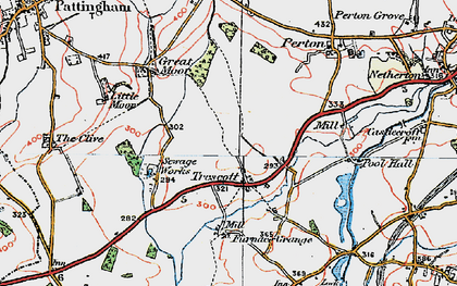 Old map of Trescott in 1921