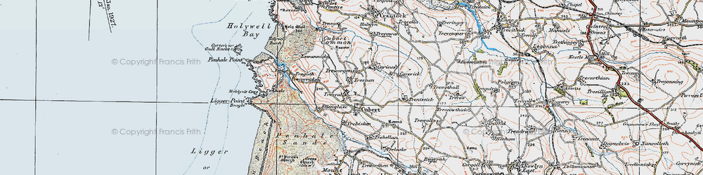 Old map of Trenissick in 1919